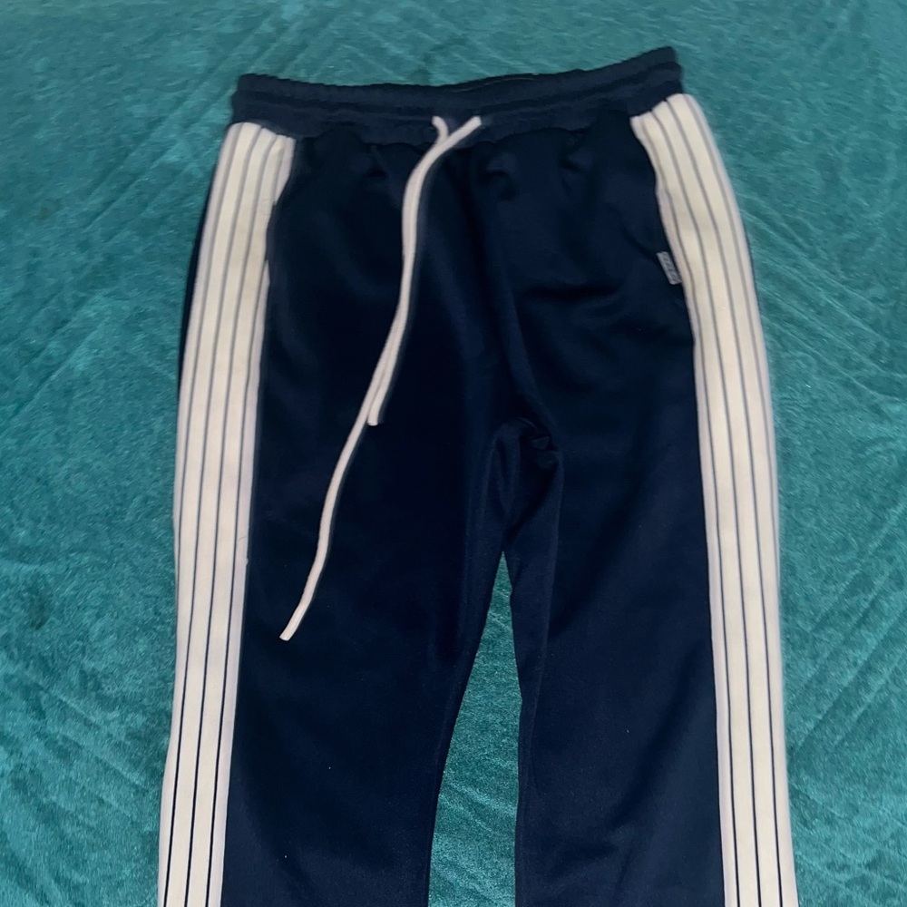 Nomos Men's Navy Pants with White Stripes